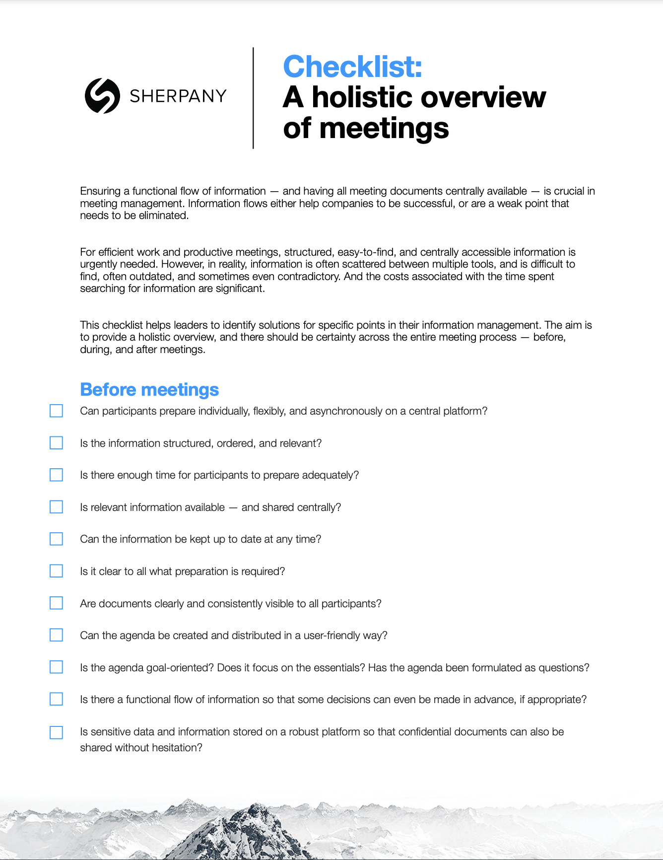 Checklist-Informationflow-EN-cover Checklist-Informationflow-EN-cover